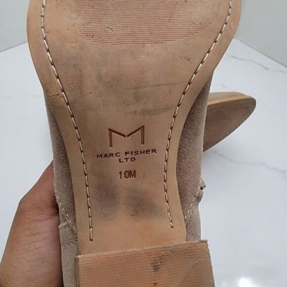 Marc Fisher Taupe Ankle Bootie Size 10M - Picture 8 of 9